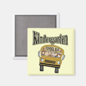 Schulbus Kindergarten Tshirts und Geschenke Magnet (Vorderseite/Rückseite)