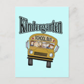 Schulbus Kindergarten Tshirts und Geschenke Postkarte (Vorderseite)