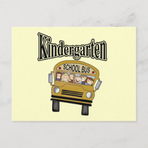 Schulbus Kindergarten Tshirts und Geschenke Postkarte