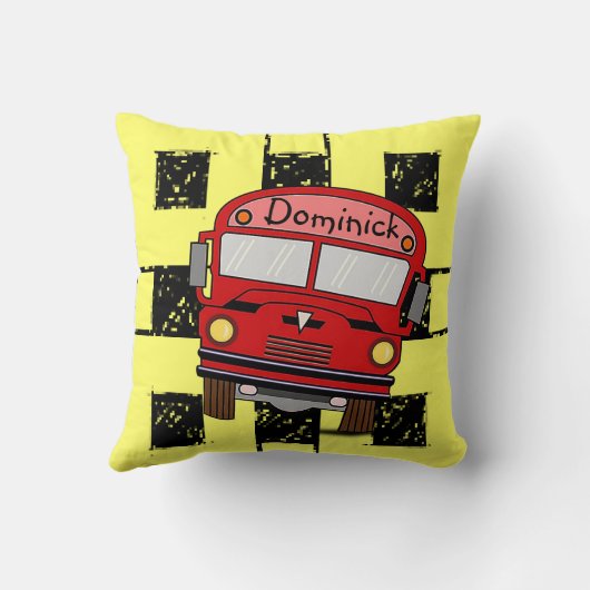 Schulbus Kissen (Rückseite)
