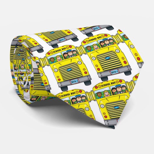 Schulbus Krawatte (Gerollt)