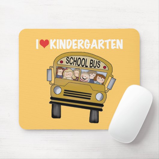 Schulbus-Liebe-Kindergarten Mousepad (Mit Mouse)