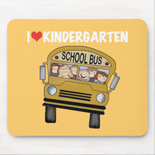 Schulbus-Liebe-Kindergarten Mousepad
