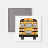 Schulbus Magnet (Vorderseite/Rückseite)