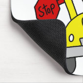 Schulbus mit Fahrer-Mauspad Mousepad (Ecke)