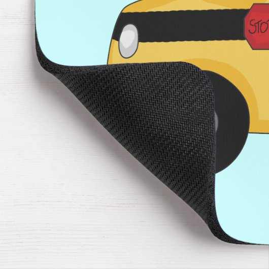 Schulbus mit KinderT - Shirts und -geschenken Mousepad (Ecke)