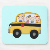 Schulbus mit KinderT - Shirts und -geschenken Mousepad (Vorne)