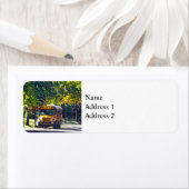 Schulbus mit offener Tür (Insitu)