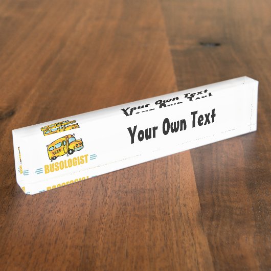 Schulbus Namensplakette (Seite)