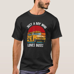 Schulbus  Nur ein Junge, der Busse liebt 5 T-Shirt