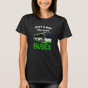Schulbus nur ein Junge, der Lieben fährt 6 T-Shirt