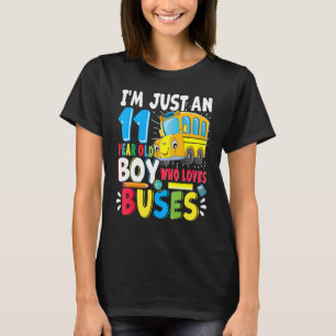 Schulbus nur ein Junge, der Lieben Schulbusse 11. T-Shirt