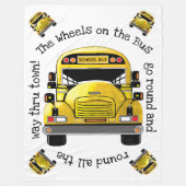 Schulbus Personalisiert Blanket Fleecedecke (Vorderseite)