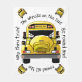 Schulbus Personalisiert Blanket Fleecedecke (Vorderseite)