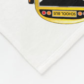 Schulbus Personalisiert Blanket Fleecedecke (Ecke)