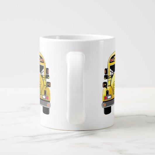 Schulbus personalisiert Jumbo-Tasse (Rückseite)