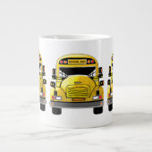 Schulbus personalisiert Jumbo-Tasse (Vorderseite)
