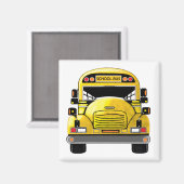 Schulbus Personalisiert Magnet (Vorderseite/Rückseite)