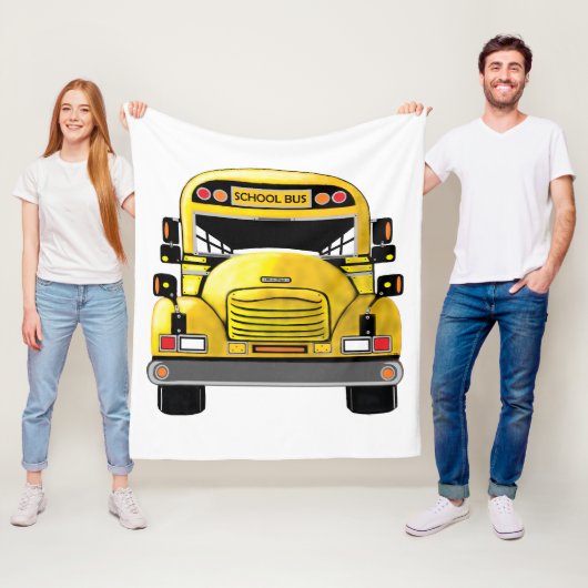 Schulbus-personalisierte Decke (Beispiel)