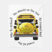 Schulbus-personalisierte Decke (Vorderseite)