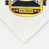 Schulbus-personalisierte Decke (Ecke)