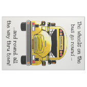 Schulbus-personalisiertes Gewebe Stoff (Yard (91,4 cm))