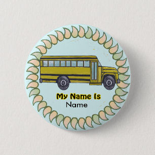 Schulbus-Pin-Button Button