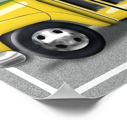 Schulbus Poster (Ecke)