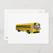 Schulbus Postkarte (Vorne/Hinten)