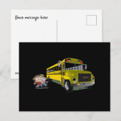 Schulbus Postkarte (Vorne/Hinten)
