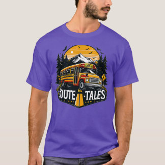 Schulbus-Routen-Geschichten T-Shirt