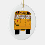 Schulbus-Rückseite Keramik Ornament (Rechts)