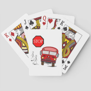 Schulbus Spielkarten-Deck Spielkarten