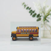 Schulbus-Spielzeug für Kinder Postkarte (Stehend Vorderseite)