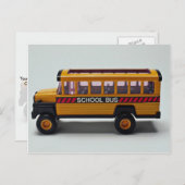 Schulbus-Spielzeug für Kinder Postkarte (Vorne/Hinten)
