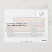 Schulbus-Spielzeug für Kinder Postkarte (Rückseite)
