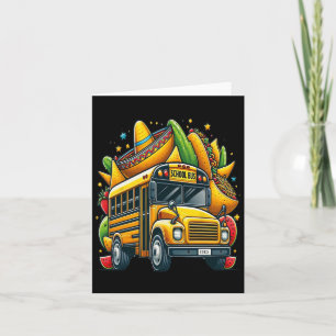 Schulbus Tacos Kinder Mens Womens Mexikos Cinco De Karte