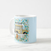 Schulbus-Tag-Tasse Kaffeetasse (Vorderseite Links)
