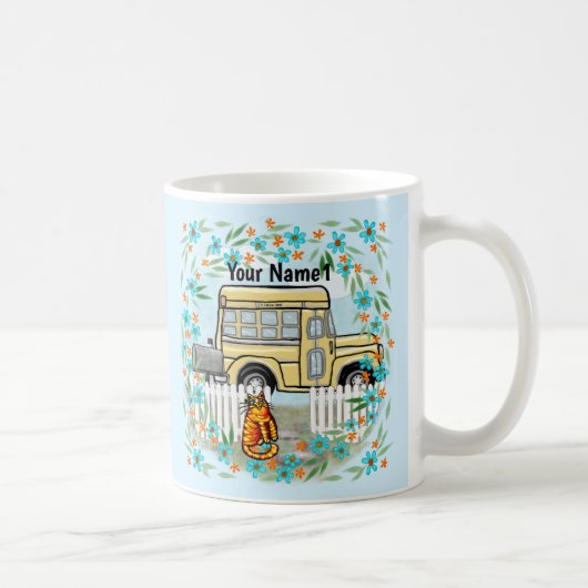 Schulbus-Tag-Tasse Kaffeetasse (Rechts)