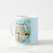 Schulbus-Tag-Tasse Kaffeetasse (Vorderseite Links)