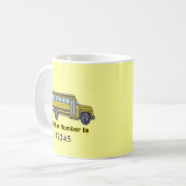 Schulbus-Tasse Kaffeetasse (Vorderseite Links)