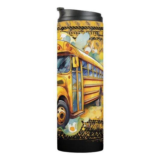 Schulbus Thermosbecher (Nach rechts gedreht)