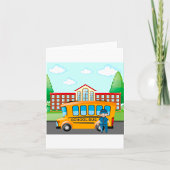 Schulbus und Fahrer Karte