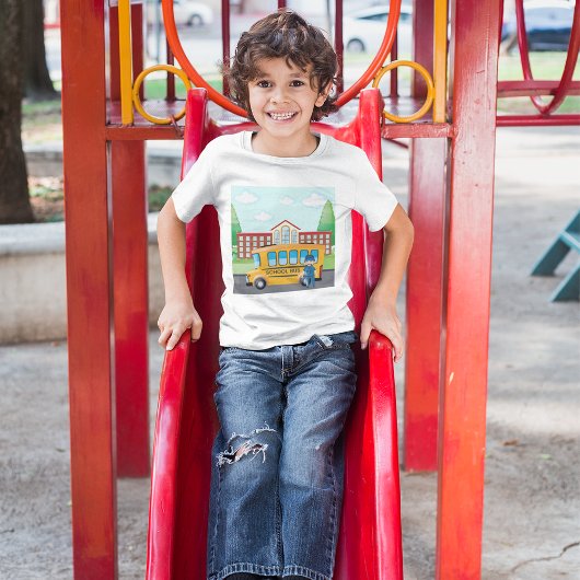 Schulbus und Fahrer T-Shirt