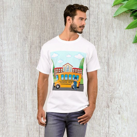 Schulbus und Fahrer T-Shirt