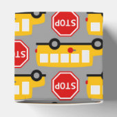 Schulbus und Stoppschild Geschenkschachtel (Oben)