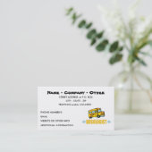 Schulbus Visitenkarte (Stehend Vorderseite)