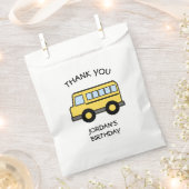 Schulbus zum Geburtstag Geschenktütchen (Ausgeschnitten)