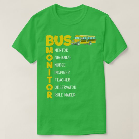 Schulbusassistent - Women Bus Monitor T-Shirt (Design vorne)