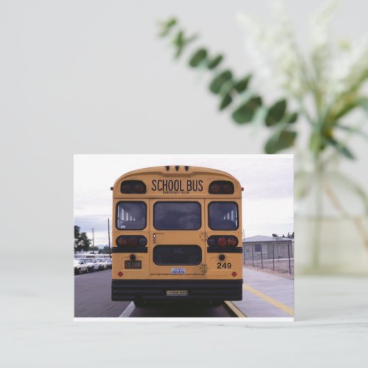 Schulbusbild Postkarte (Stehend Vorderseite)